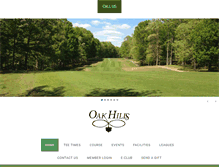 Tablet Screenshot of oakhillsgolfcoursetn.com